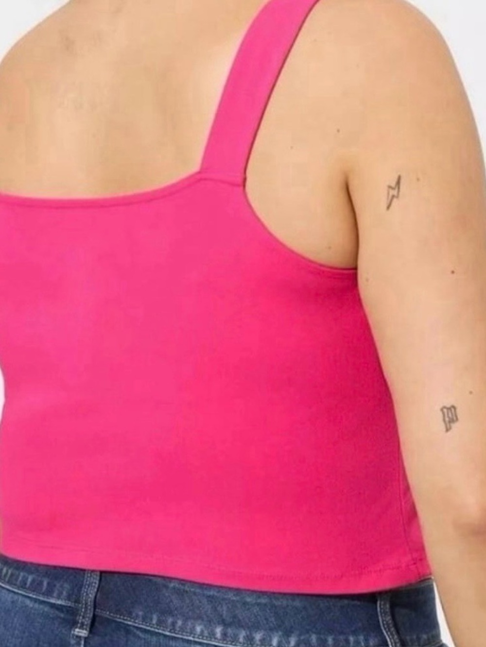 Torrid Foxy Square Neck Crop Tank Top Size 5X New - Picture 3 of 5